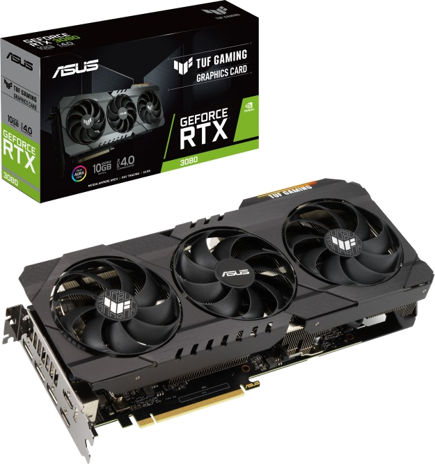 ASUS Grafikkarte TUF Gaming GeForce® RTX 3080, TUF-RTX3080-10G-GAMING, 10GB GDDR6X (90YV0FB0-M0NM00)