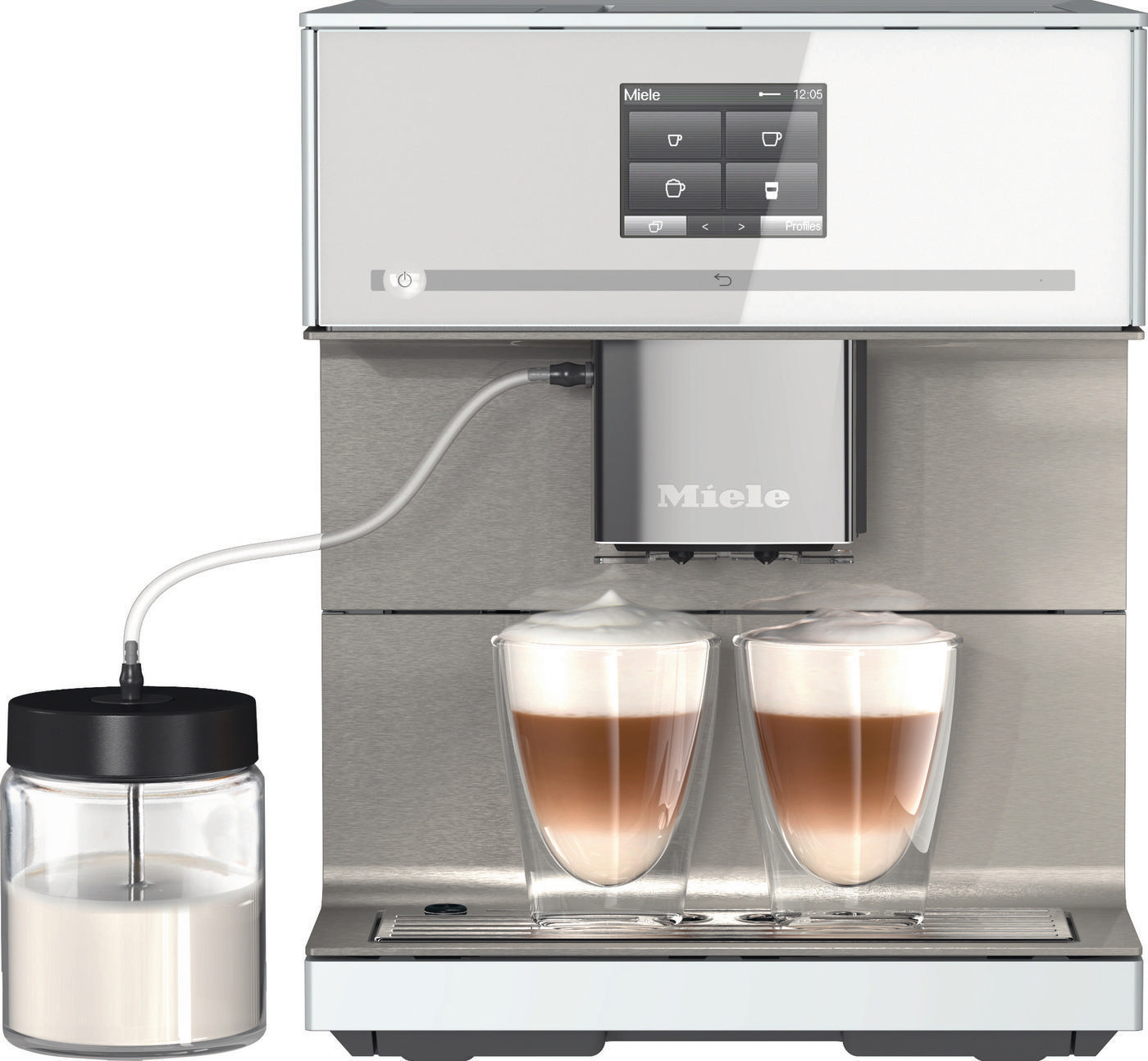 MIELE CM 7550 Kaffeevollautomat Brillantweiß