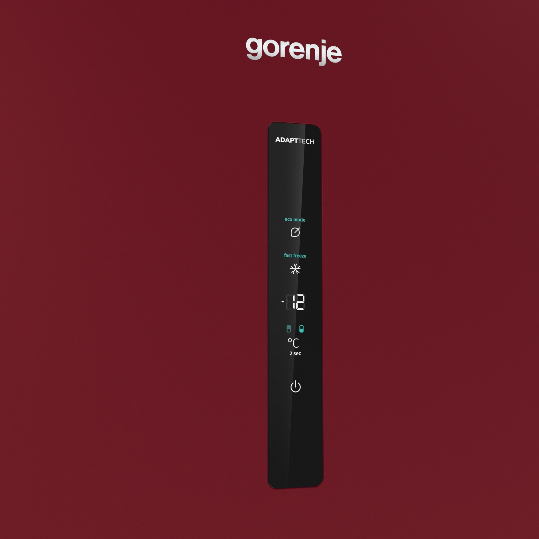 GORENJE NRK6192AR4 Kühl- Gefrierkombination (E, 300 l, 1850 mm hoch, Standgerät, No Frost (verminderte Eisbildung), Rot)