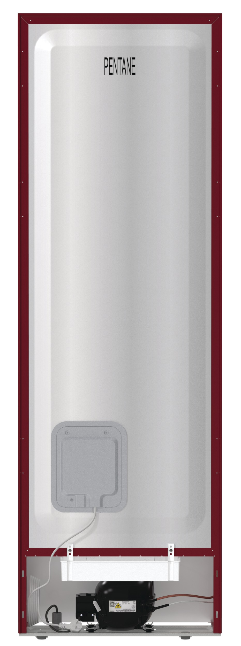 GORENJE NRK6192AR4 Kühl- Gefrierkombination (E, 300 l, 1850 mm hoch, Standgerät, No Frost (verminderte Eisbildung), Rot)