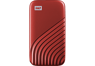 WESTERN DIGITAL My Passport (2020) - Festplatte (SSD, 500 GB, Rot)