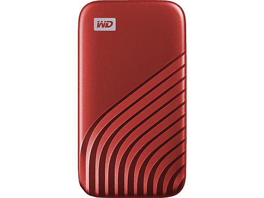 WESTERN DIGITAL My Passport (2020) - Festplatte (SSD, 500 GB, Rot)