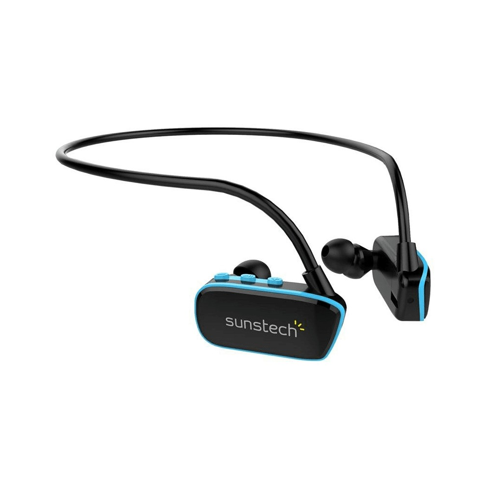 SUNSTECH Reproductor MP3 - Suntech Argos, 4GB, Waterproof, Sumergible, USB, Azul