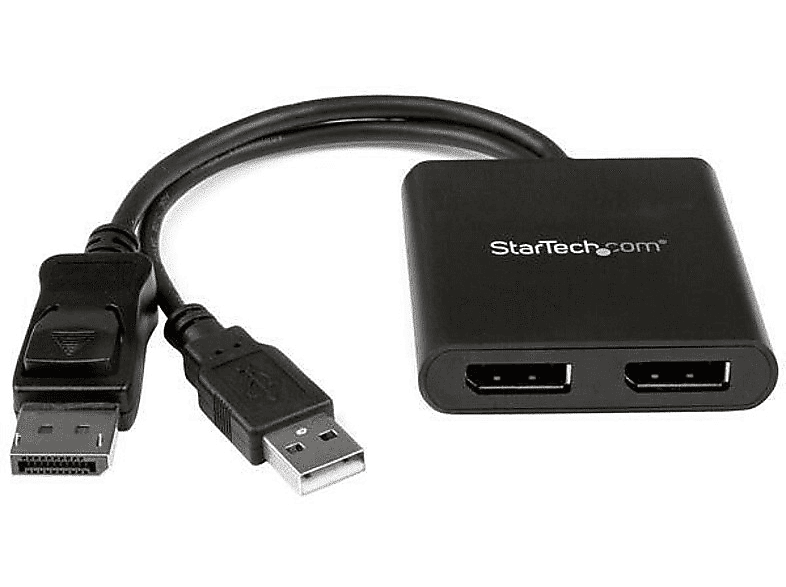 Splitter MST | StarTech.com MSTDP122DP Splitter Multiplicador DP 2 puertos DisplayPort Hub MST