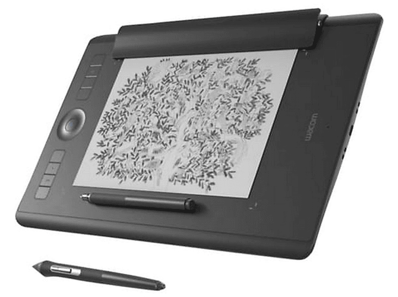 Tableta Gráfica Wacom intuos pro usb y bluetooth windows mac os 224 x 148 mm pth660p edition con pen 2 finetip diseño en papel compatible negro medium 8 expresskeys a5 5080líneas