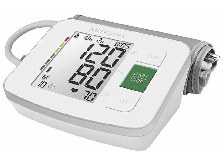 REACONDICIONADO Seminuevo Muy bueno Tensiómetro - Medisana BU 512, Brazo superior, Fácil lectura, Blanco