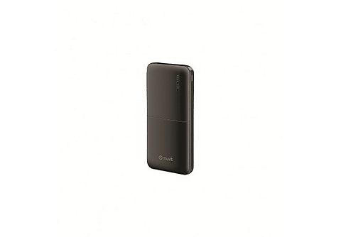 Powerbank -  Muvit 10000 mAh, 2 Puertos USB, Micro USB, Negro
