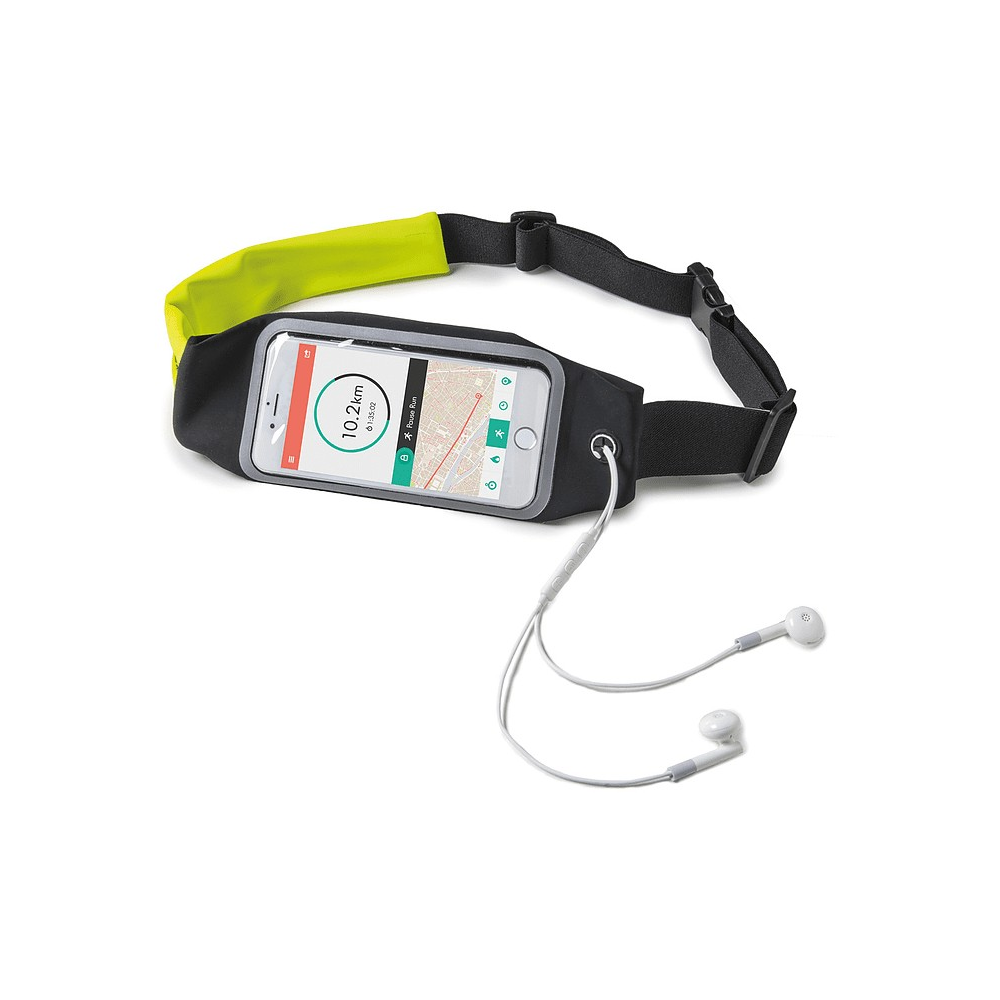 Funda - Celly CELBR901, Cinturón para Smartphones hasta 5", Impermeable, Amarillo