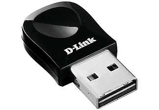 Adaptador Wi-Fi USB - D-Link DWA-131, nano, 300 Mbps, 2.4 GHz, color negro
