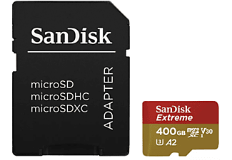 SANDISK 183508 microSDXC Extreme 400GB (A2/ V30/ U3/ R160/ W90) + Adapter "Mobile"