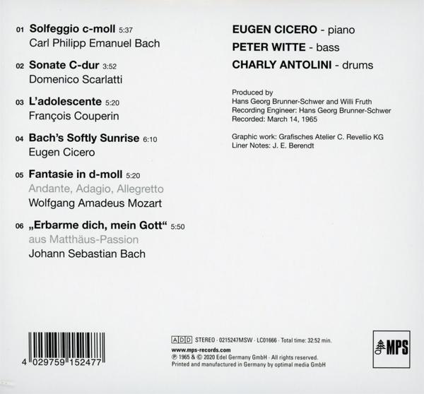 Albumcover mit Titelliste und Künstlernamen.