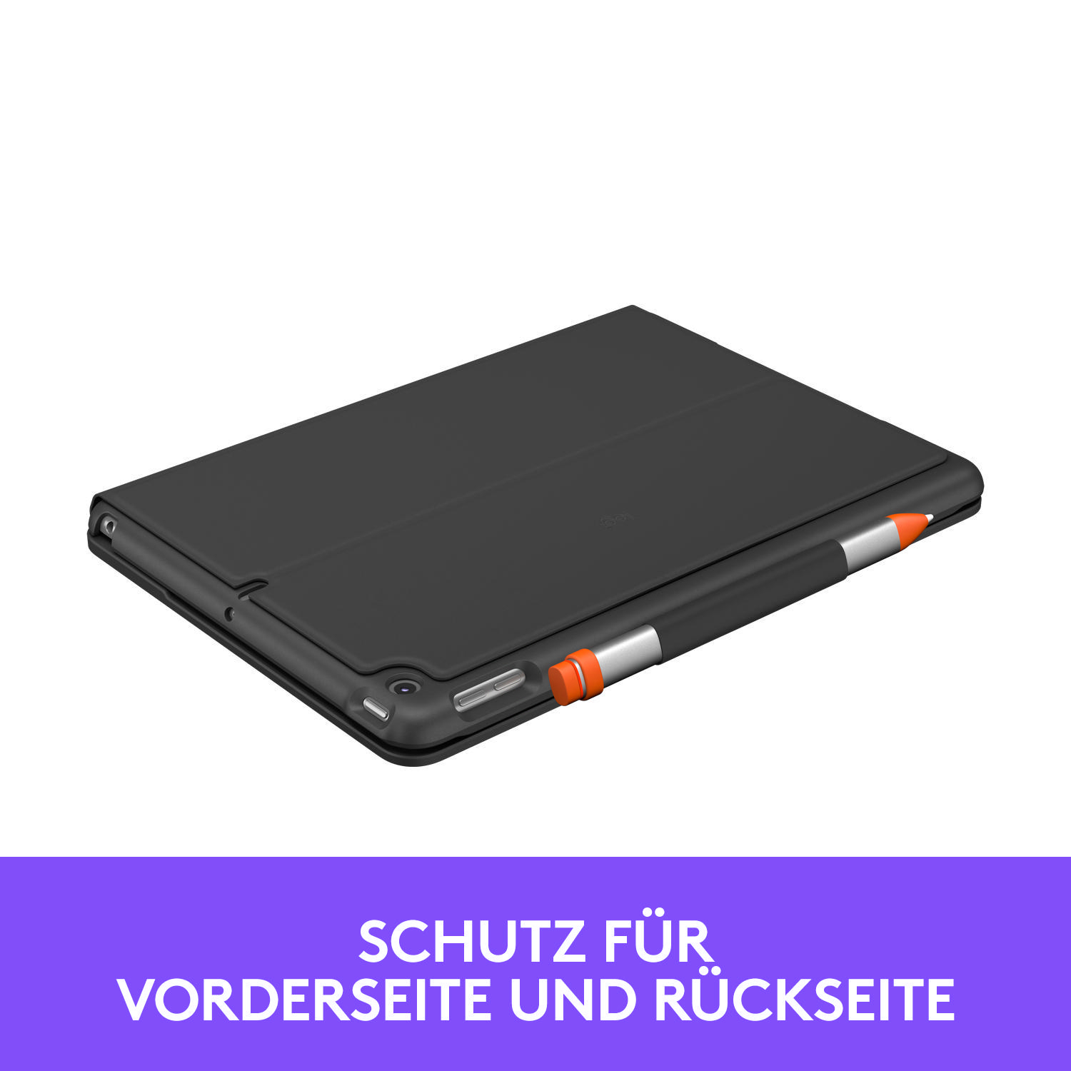 Eine weiße Tastatur mit einem Draht.