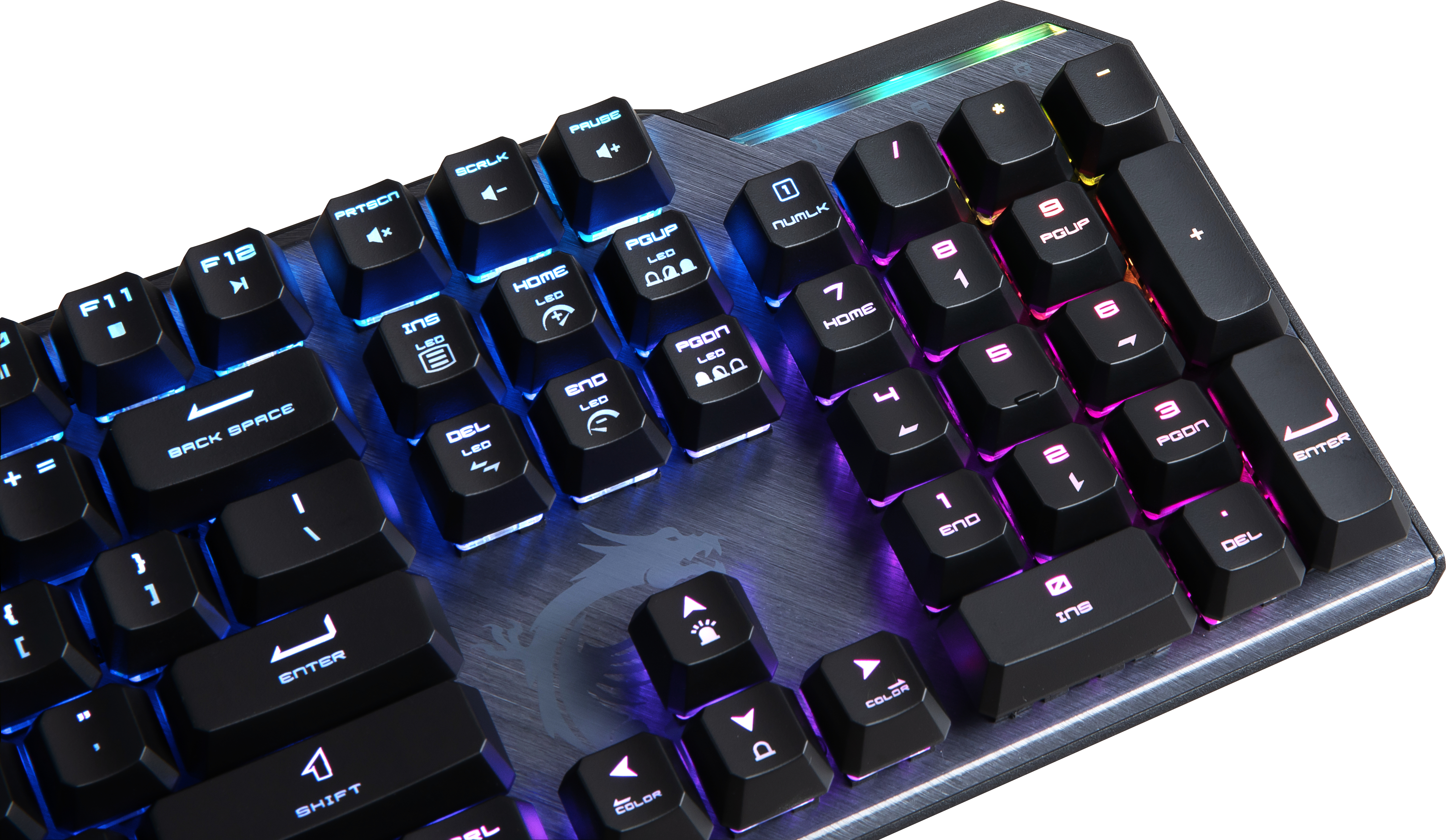 MSI Vigor GK 50 Elite BW DE Gaming Tastatur (kabelgebunden, Kailh Box White Switch, QWERTZ Layout, schwarz, RGB pro Taste)
