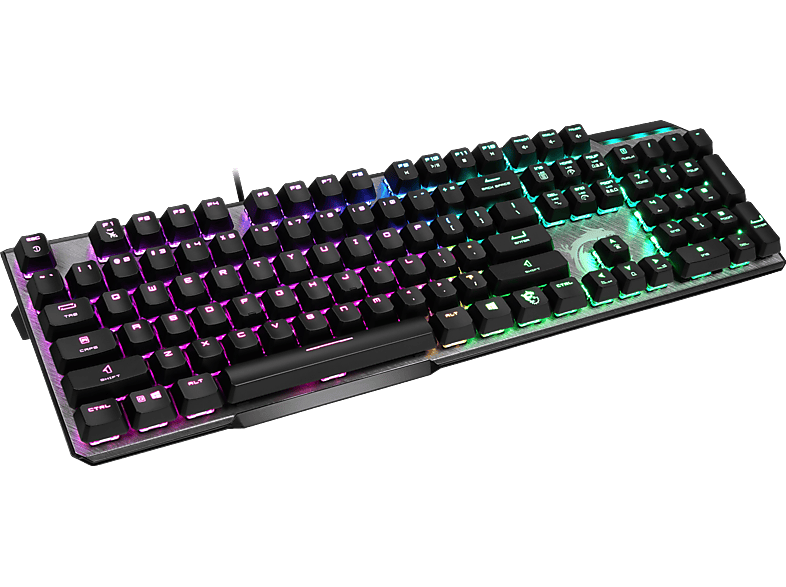 Elite RGB Taste) schwarz, Box Kailh Gaming QWERTZ White 50 Vigor Layout, DE Tastatur MSI GK Switch, pro (kabelgebunden, BW