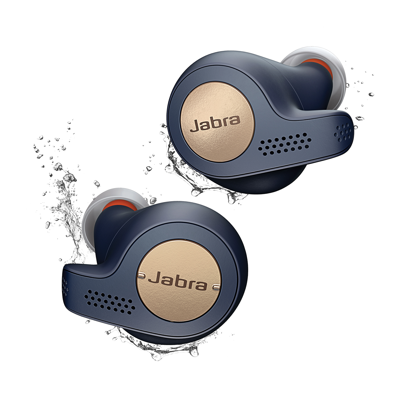 Auriculares Deportivos Jabra elite active 65t cobre y azul true wireless bluetooth pasiva ruido sensor movimiento llamadas sport reacondicionado noise cancelling 15 horas control por voz para binaural dentro