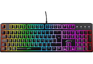 XTRFY K4 RGB - Gaming Tastatur, Kabelgebunden, Mechanisch, Schwarz