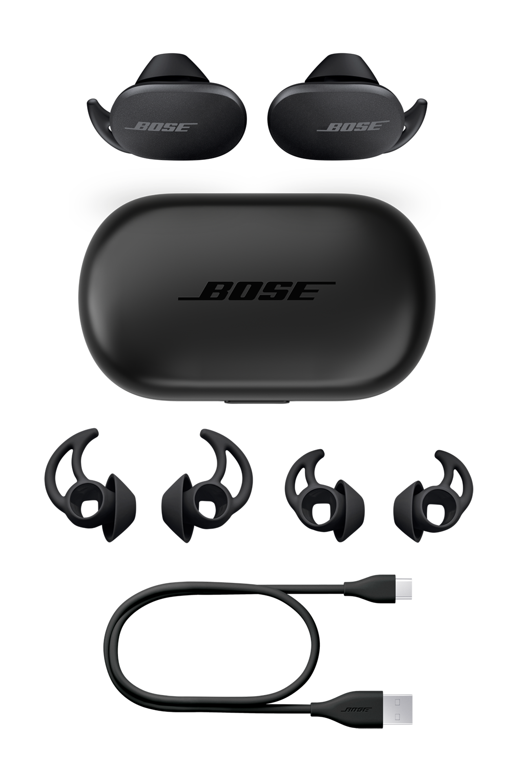 BOSE QuietComfort Earbuds Triple Black In-ear Volledig draadloze oordopjes Zwart