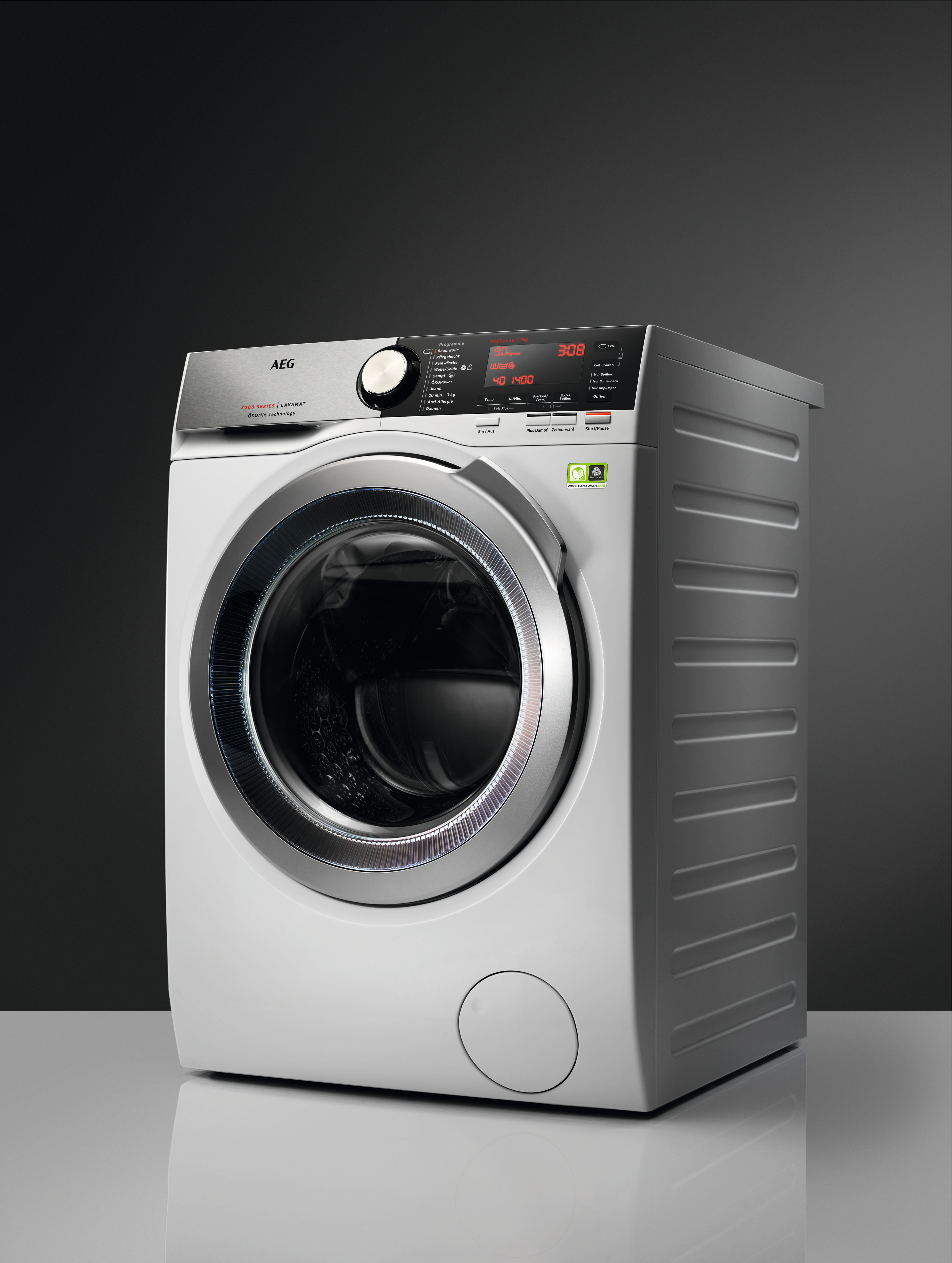AEG L8FE86695 Serie 8000 mit ÖkoMix Vormisch-Technologie Waschmaschine (9 kg, 1551 U/Min., B)