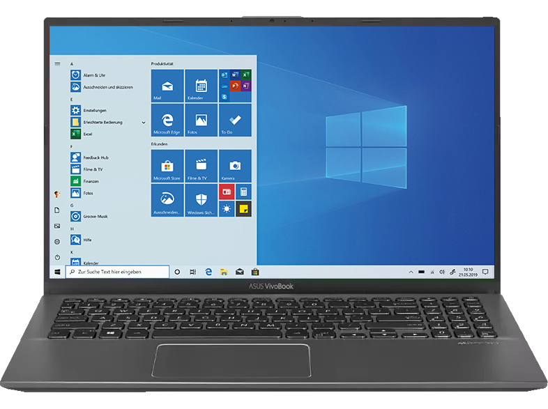 ASUS Vivobook S15 (S512JA-EJ745T) - 15,6 Zoll - Intel® Core™ i3 i3-1005G1 - 8 GB - 512 GB - Intel® UHD Graphics - Windows 10 Home S-Modus (32 Bit)