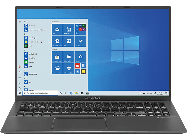 ASUS Vivobook S15 15,6 Zoll SSD, GB 512 Display, (S512JA-EJ745T), mit Notebook, Intel® Grey i3-1005G1 Slate 8 Prozessor, GB RAM