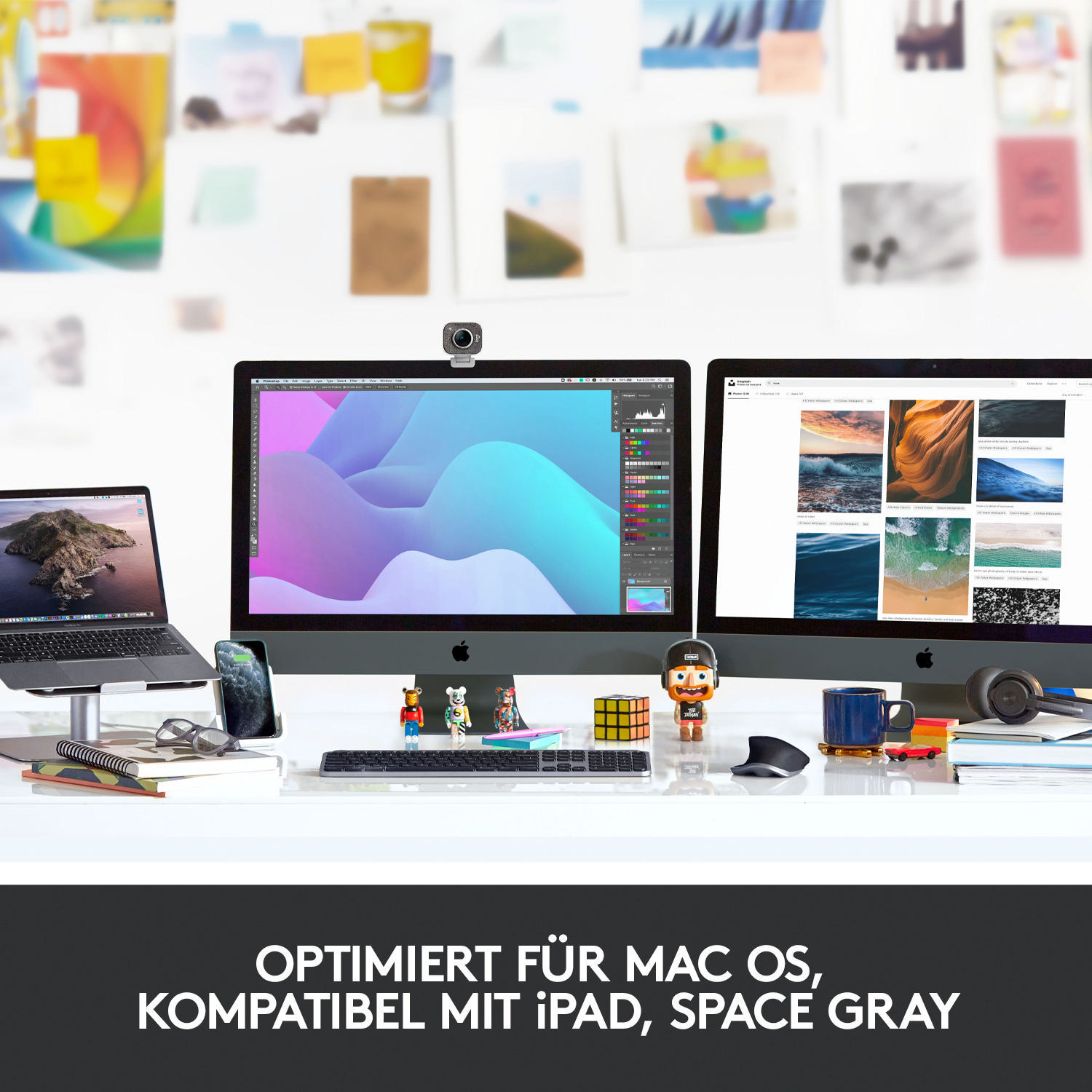 LOGITECH MX MASTER 3 für Mac Kabellose Maus, Space Grau