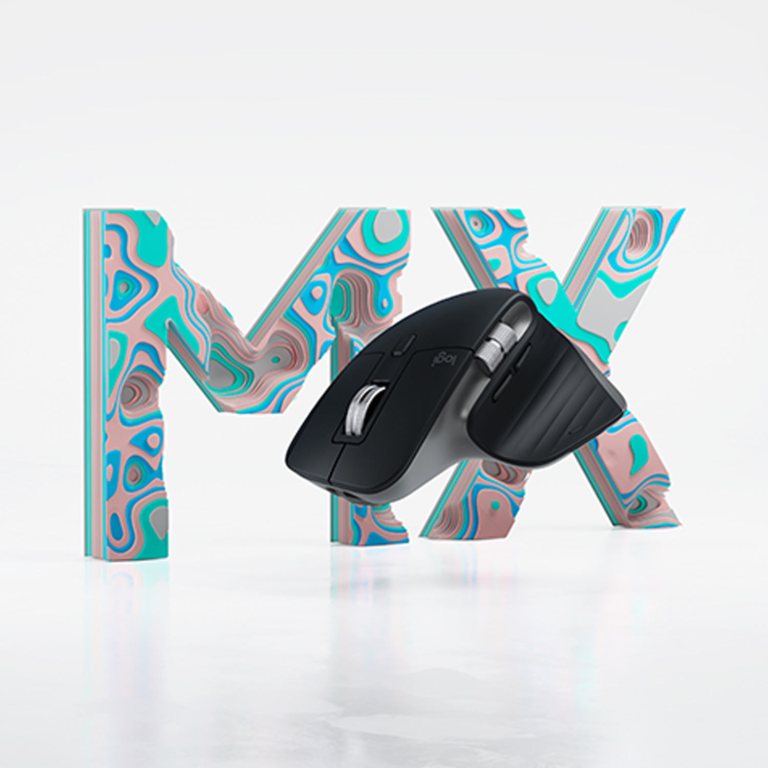 LOGITECH MX MASTER 3 für Mac Kabellose Maus, Space Grau