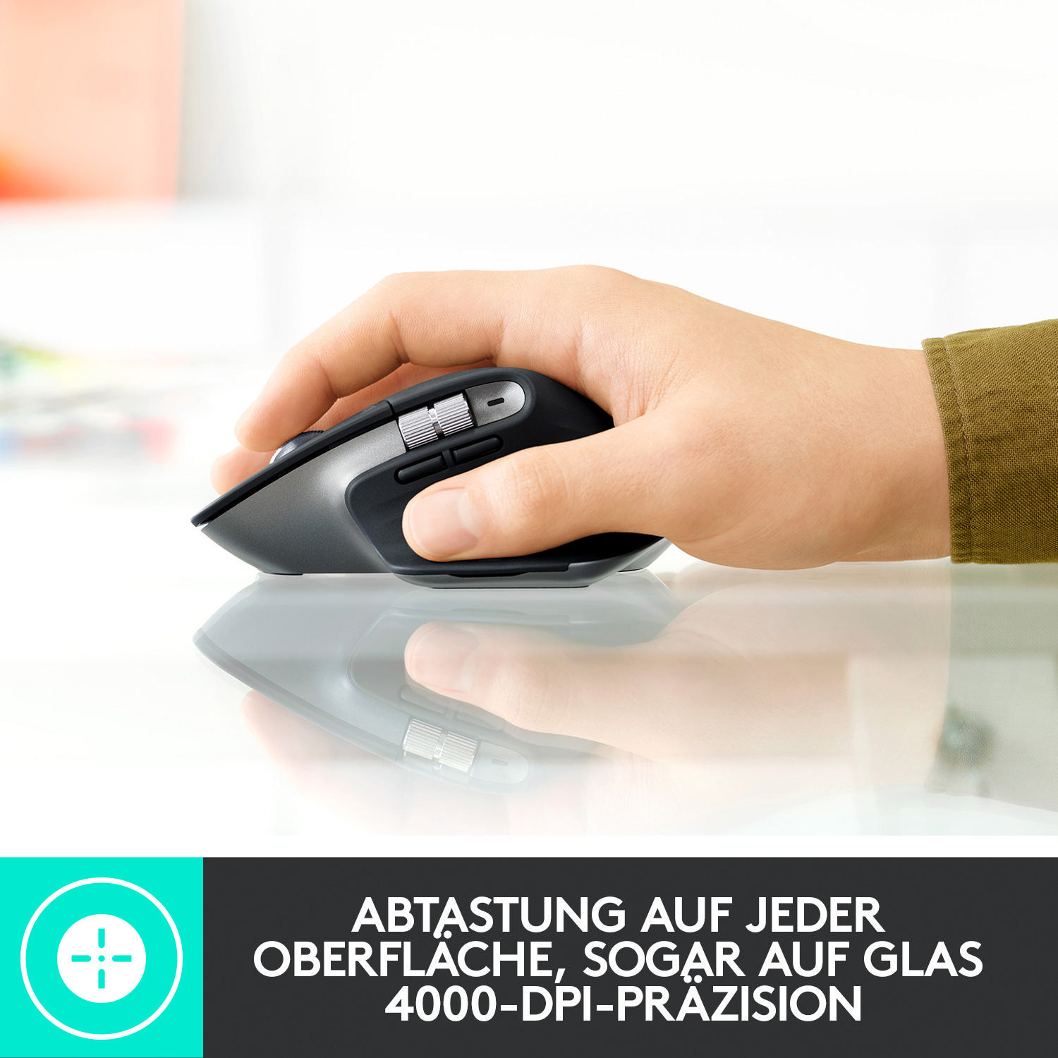 LOGITECH MX MASTER 3 für Mac Kabellose Maus, Space Grau