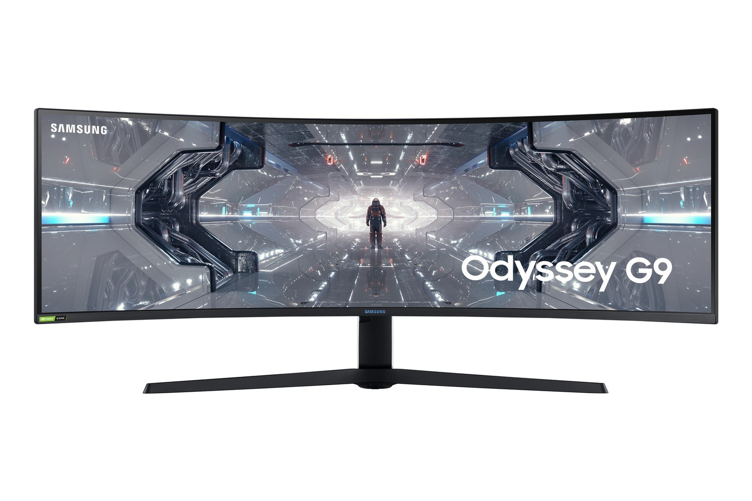 Monitor gaming - Samsung Odyssey G9 G95T, 49" 5K DQHD, 1 ms, 240 Hz, Curvo, DisplayPort 1.4, HDMI, USB