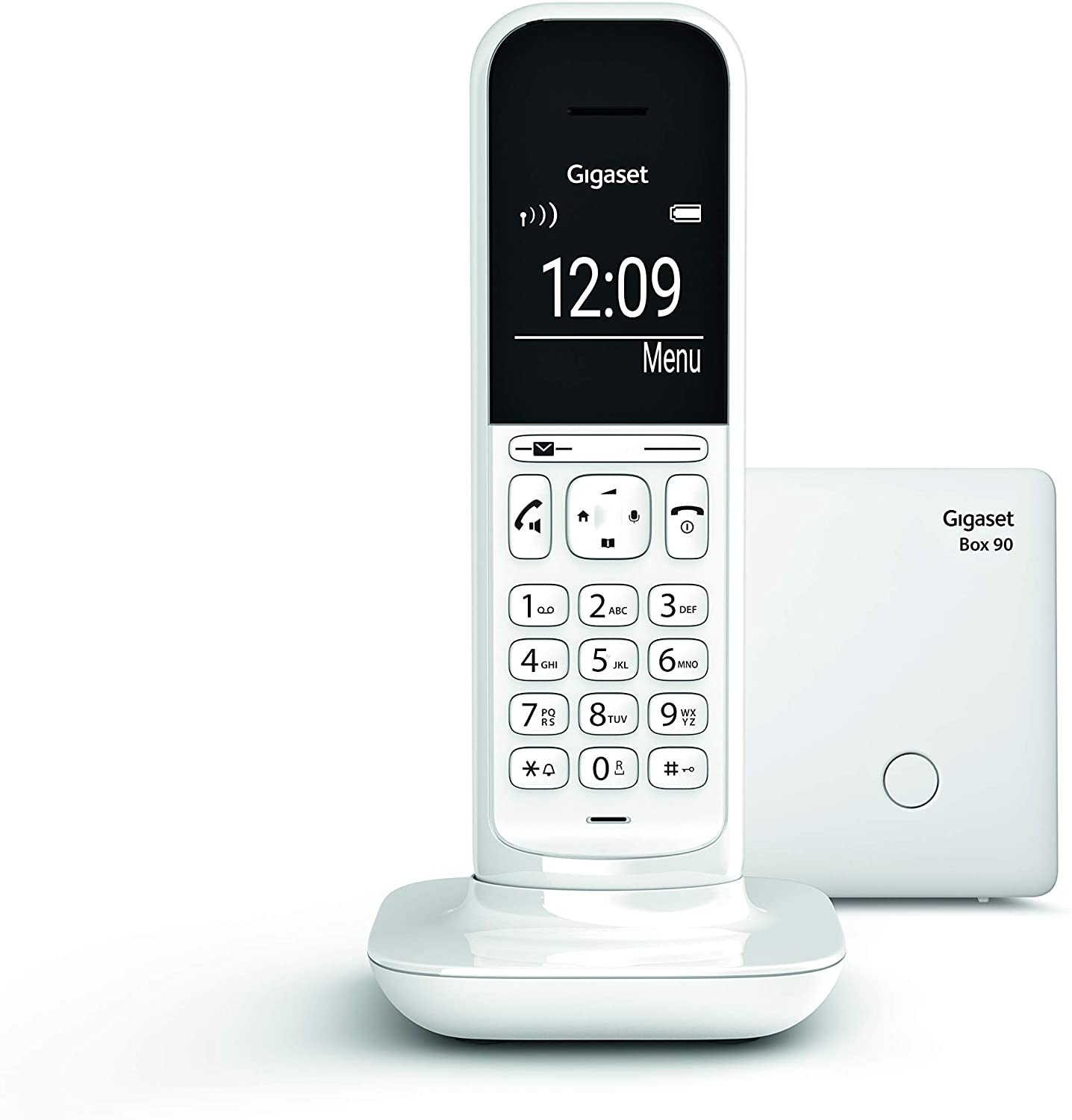 Gigaset Cl390 Dect blanco telefono fijo para casa pantalla iluminada agenda 150 contactos manos