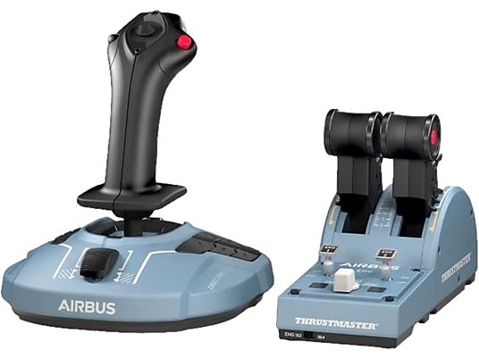 THRUSTMASTER TCA Officer Pack Airbus Edition - Joystick + Schubhebel-Quadranten (Schwarz/Grau)