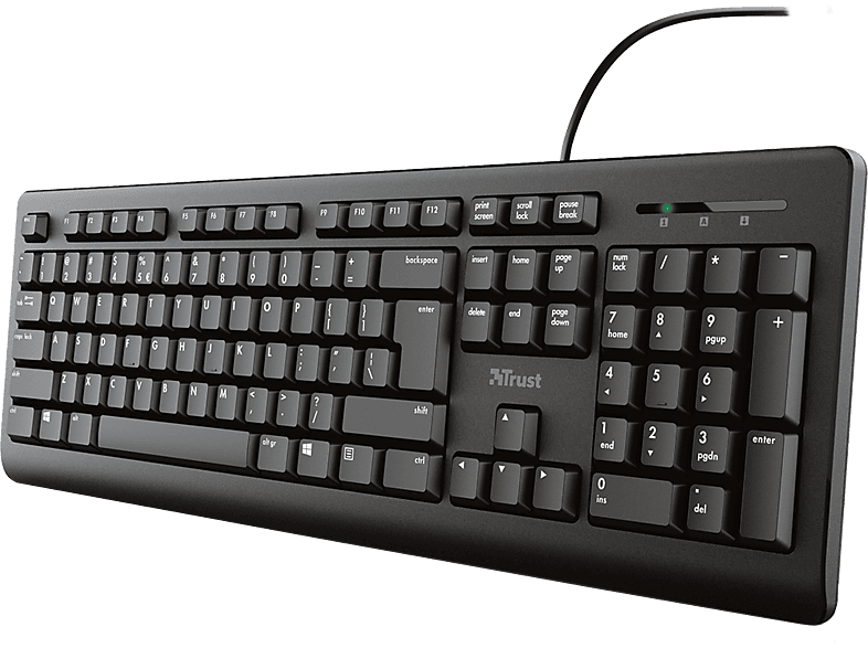 Trust Primo - Bedraad Toetsenbord Qwerty Zwart afbeelding