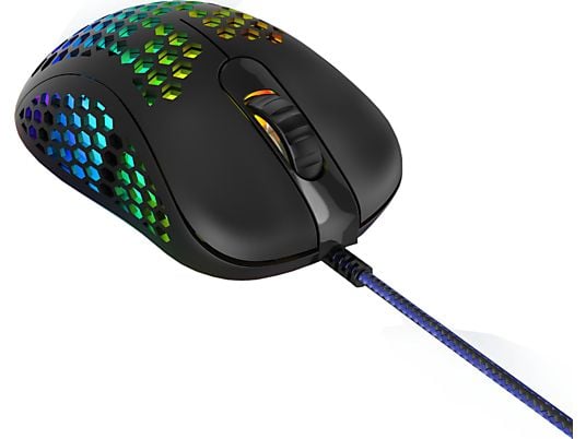 URAGE Reaper 500 - Gaming Mouse, Wired, Ottica con LED, 10.000 DPI, Nero