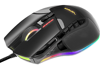 PATRIOT V570 Black Out Edition - Souris Gaming, Filaire, 12000, Noir