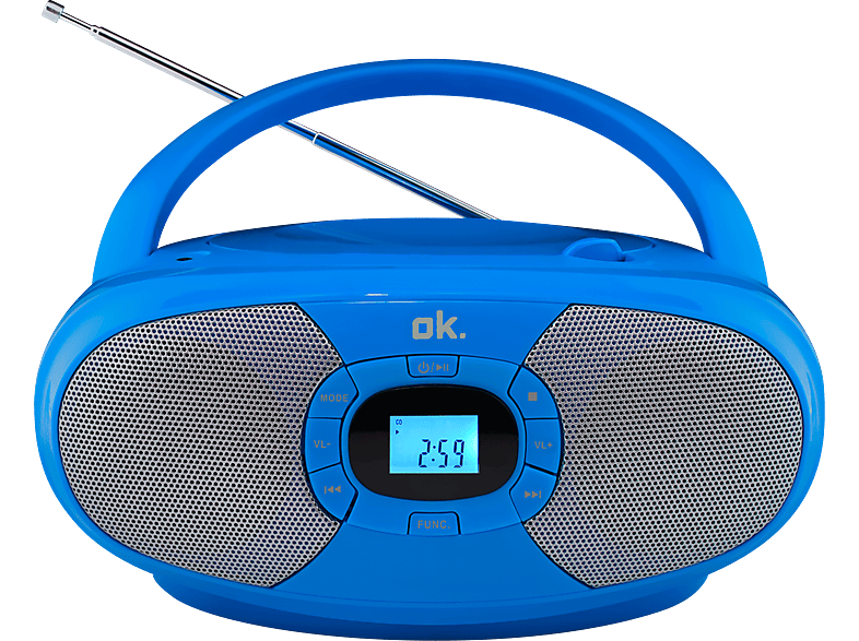 OK. ORC 131-BL STEREO CD Player, Blau