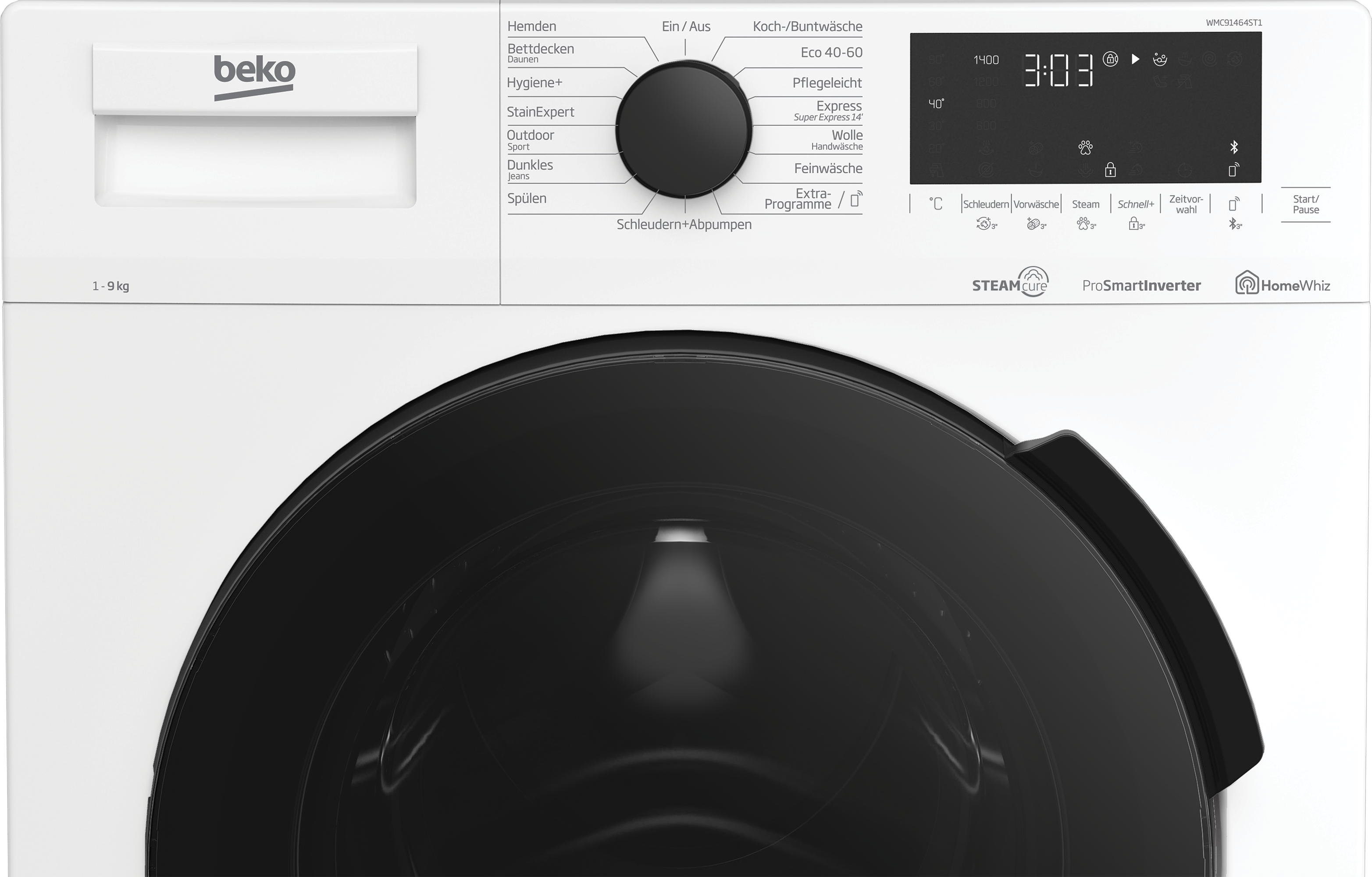 BEKO WMC91464ST1 Waschvollautomat (9 kg, 1400 U/Min., A)