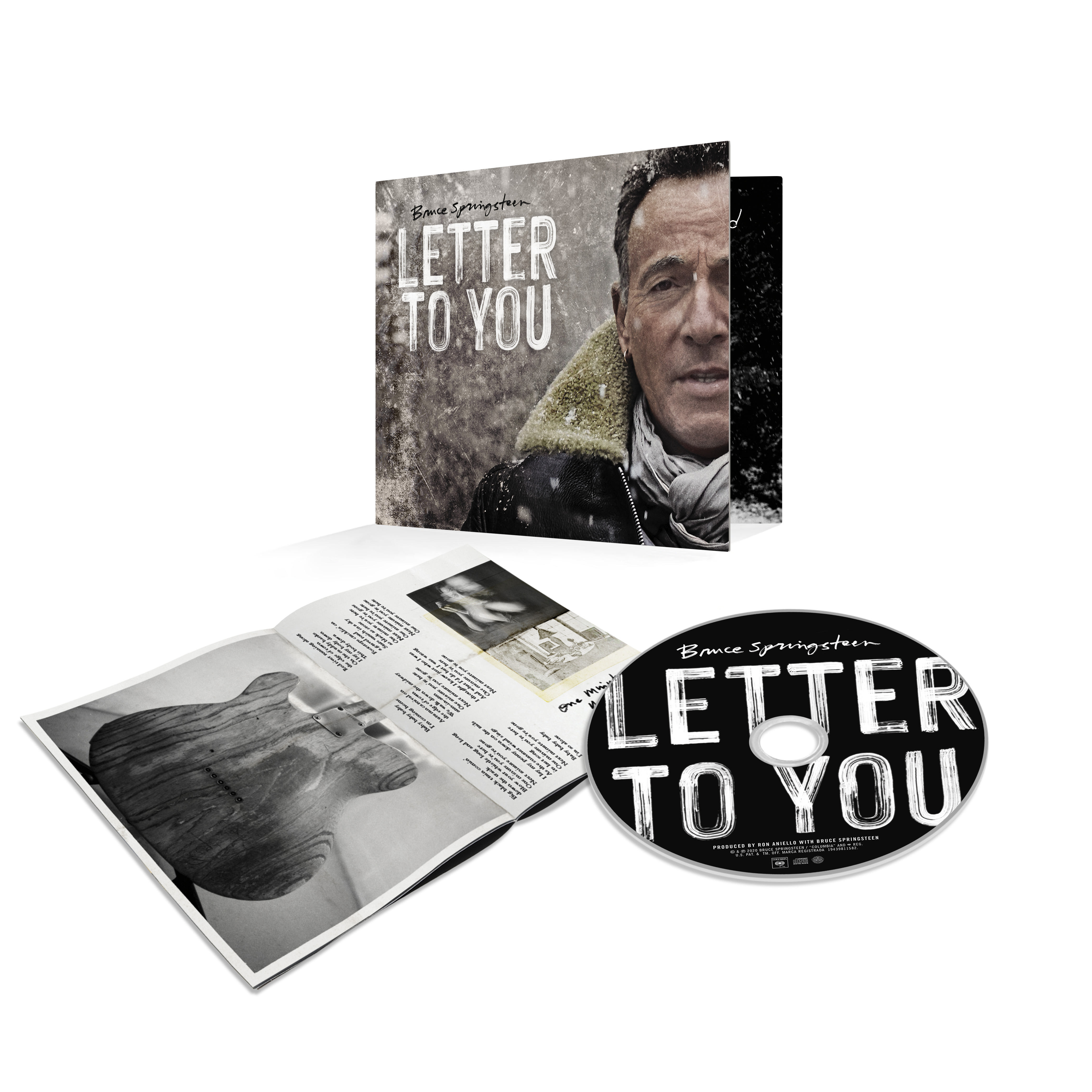 Bruce Springsteens Album 'Letter to You'. Enthält die CD, das Cover und ein Booklet mit Texten.