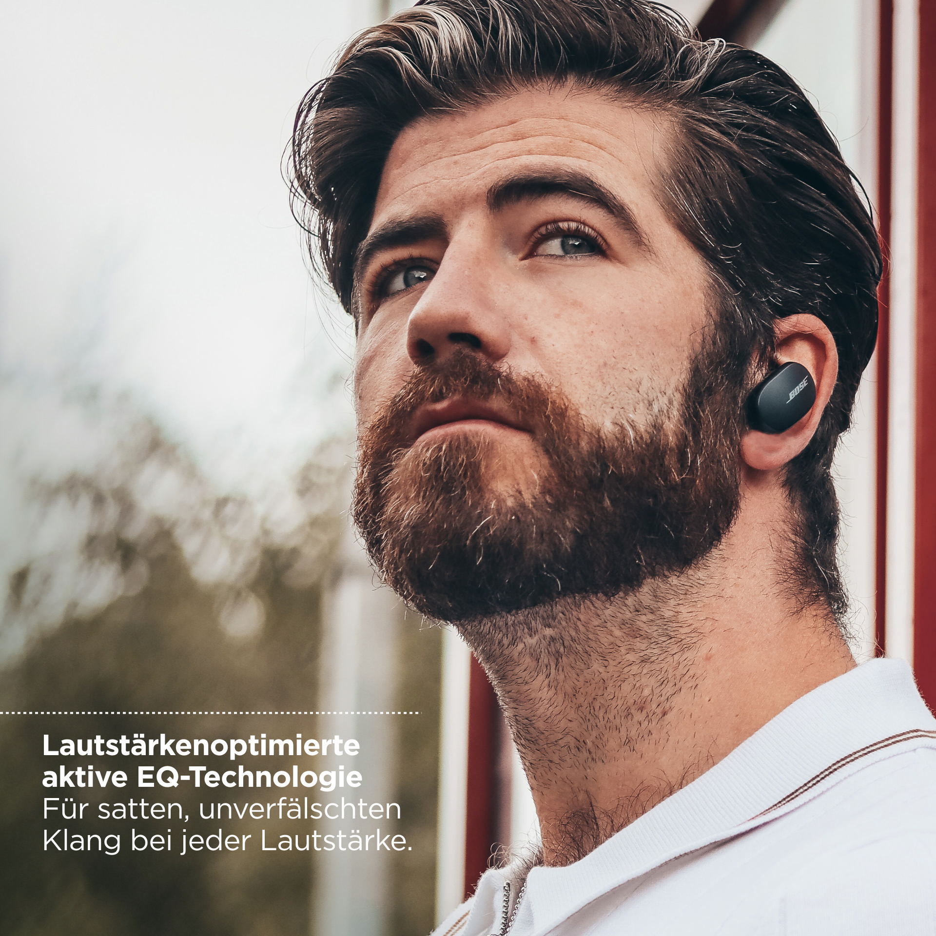 Bluetooth Kopfhörer QuietComfort Schwarz BOSE Earbuds, In-ear