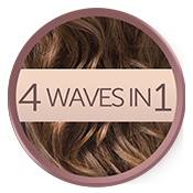 Ein Bild eines Haarprodukts mit dem Text "4 Waves in 1" darauf.
