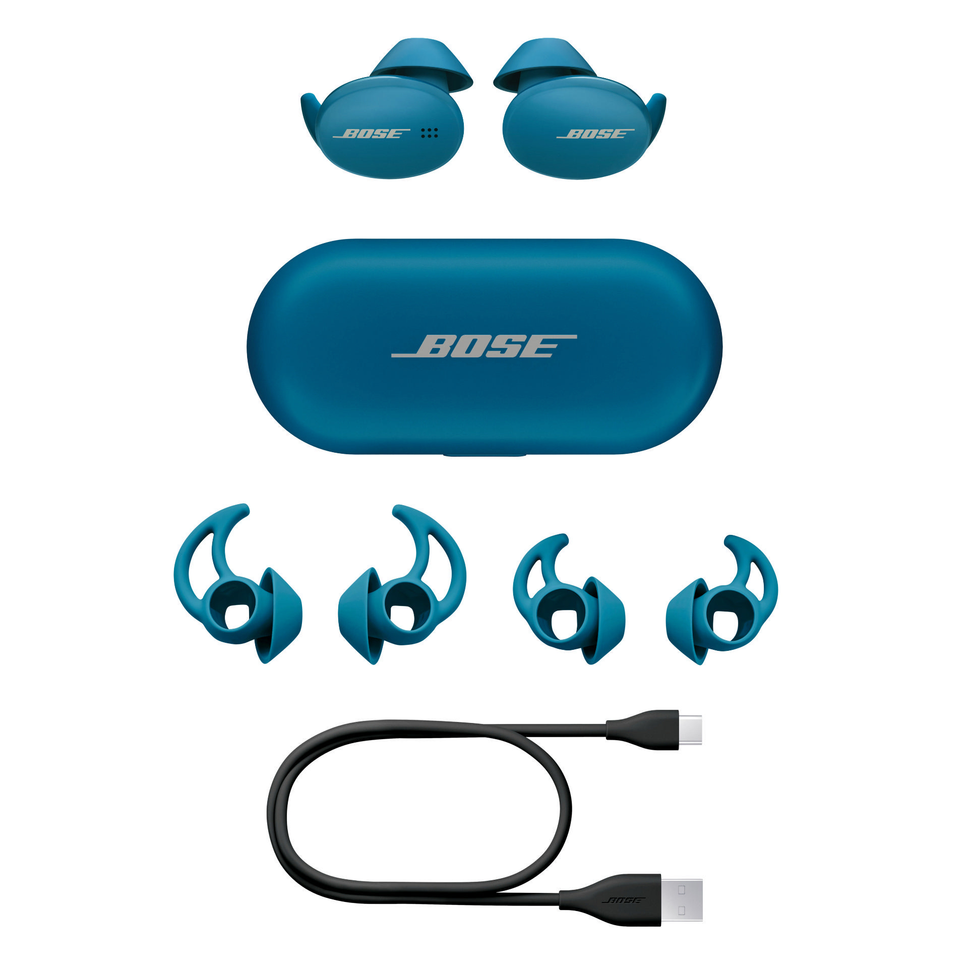 BOSE Sport Earbuds, In-ear Kopfhörer Bluetooth Blau
