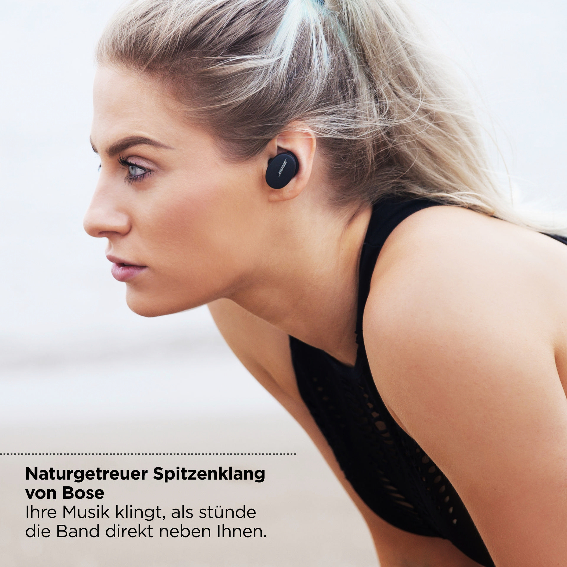 BOSE Sport Earbuds, In-ear Kopfhörer Bluetooth Weiß