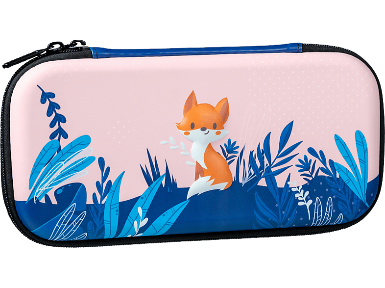 BIGBEN Tasche Fox Switch Zubehör für Nintendo Switch, Schwarz/Mehrfarbig EVA