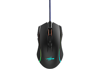 URAGE Reaper 210 - Gaming Maus, Kabelgebunden, Optisch mit Laserdioden, 4800 dpi, Schwarz