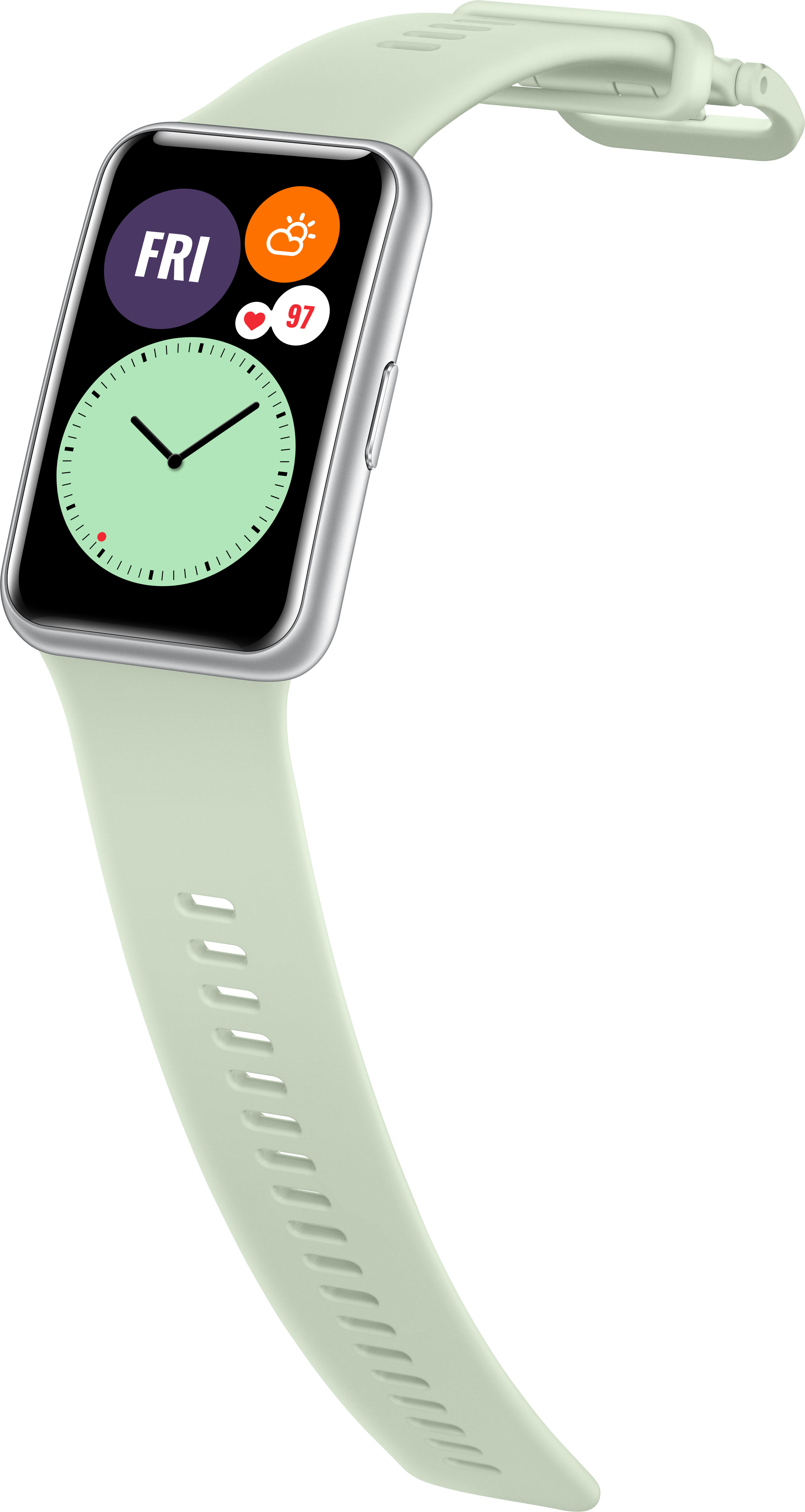 HUAWEI WATCH Fit Mint Green Smartwatch Silikon, 80-120 mm, Grün
