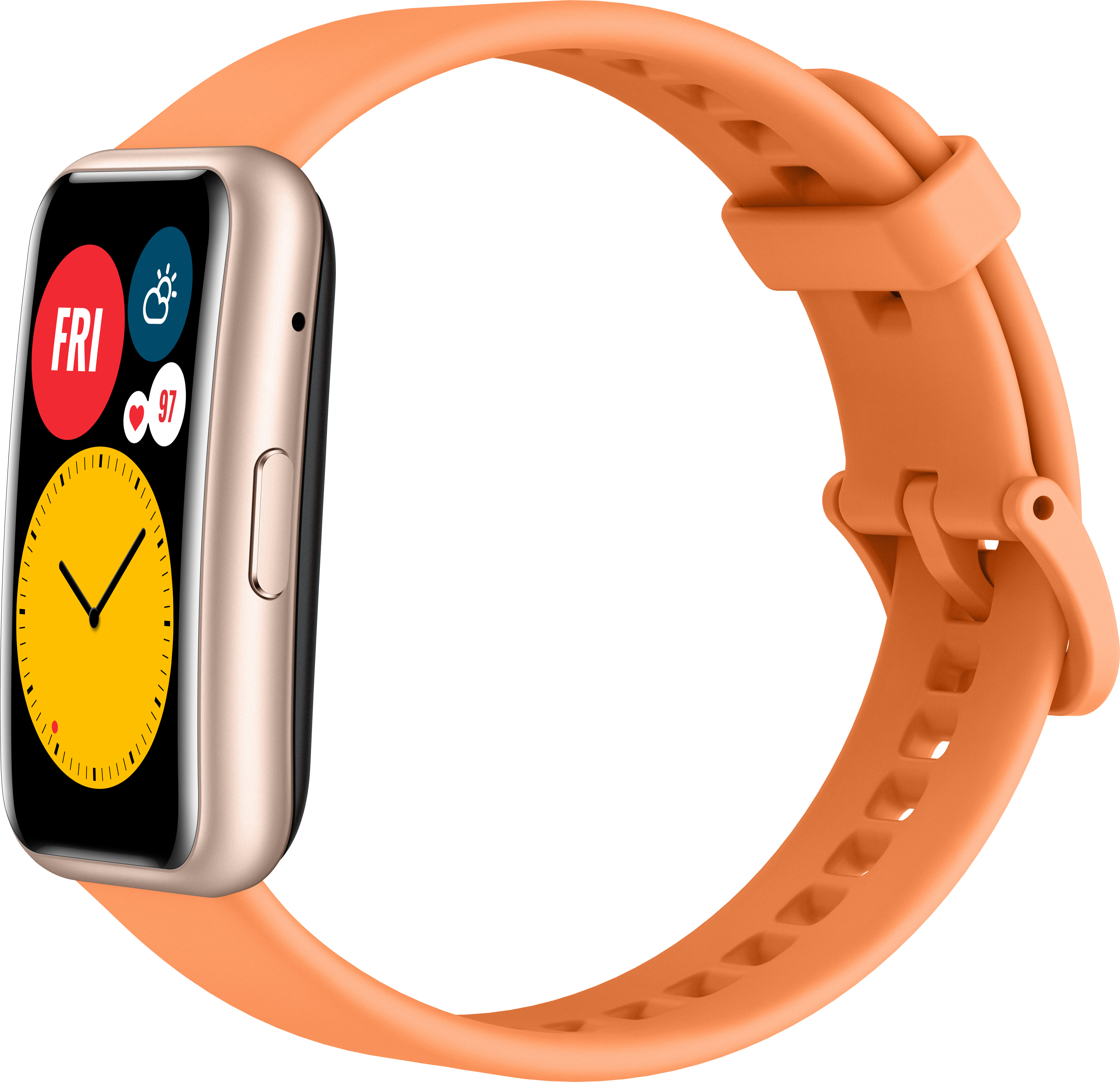 HUAWEI WATCH Fit Cantaloupe Orange Smartwatch Silikon, 80-120 mm, Orange