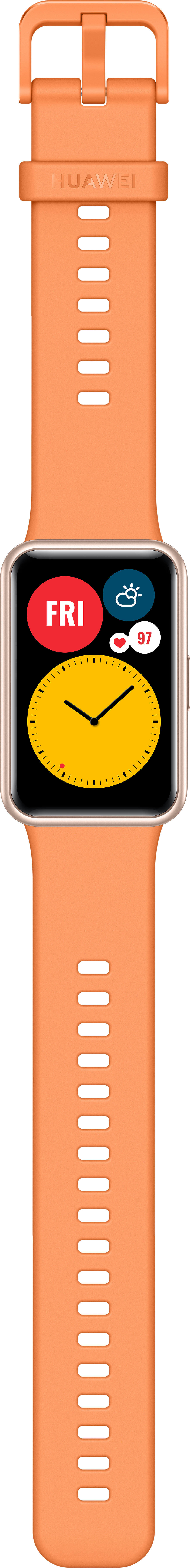 HUAWEI WATCH Fit Cantaloupe Orange Smartwatch Silikon, 80-120 mm, Orange