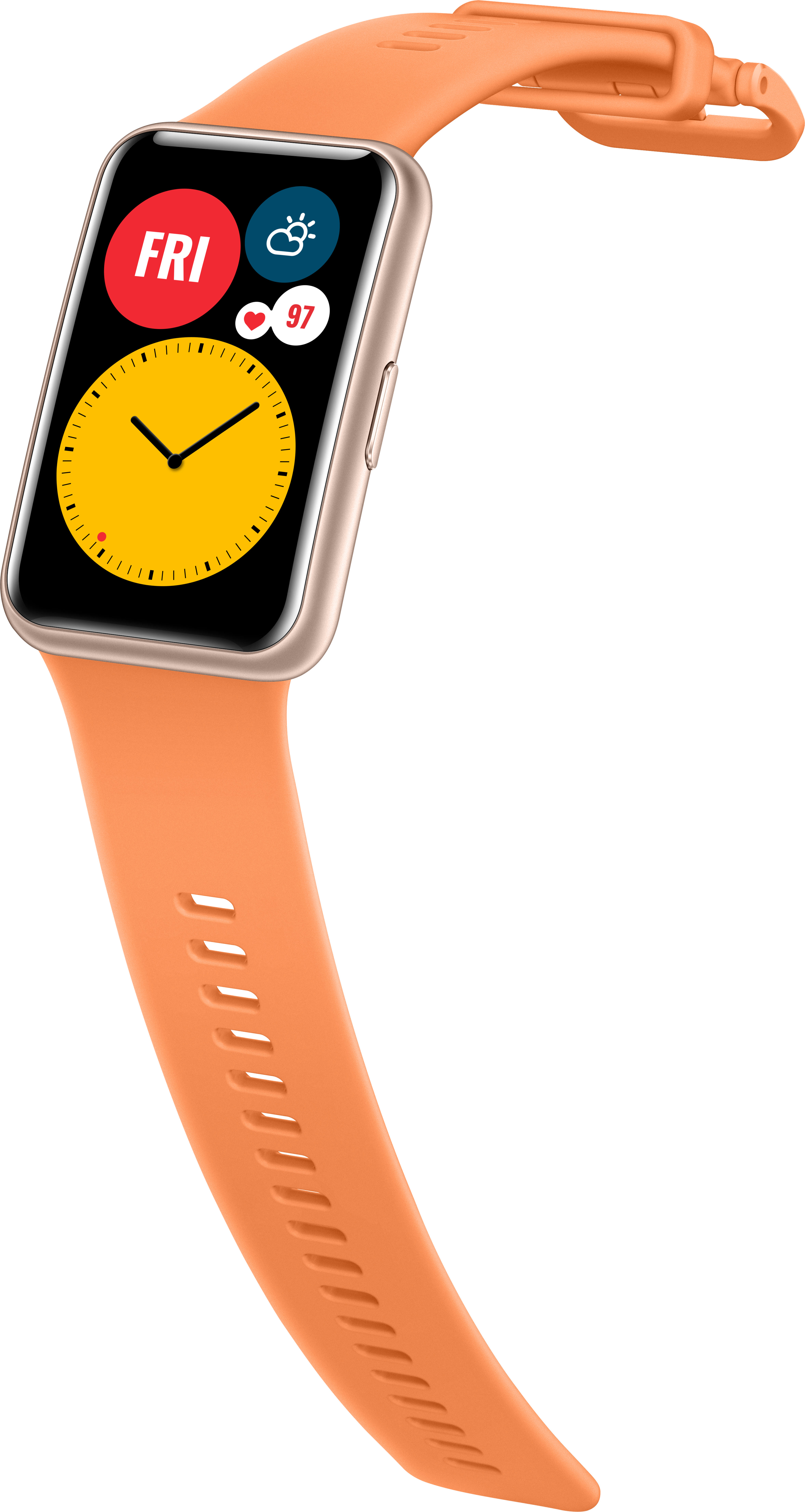 HUAWEI WATCH Fit Cantaloupe Orange Smartwatch Silikon, 80-120 mm, Orange