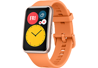 HUAWEI WATCH Fit Cantaloupe Orange Smartwatch Silikon, 80-120 mm, Orange