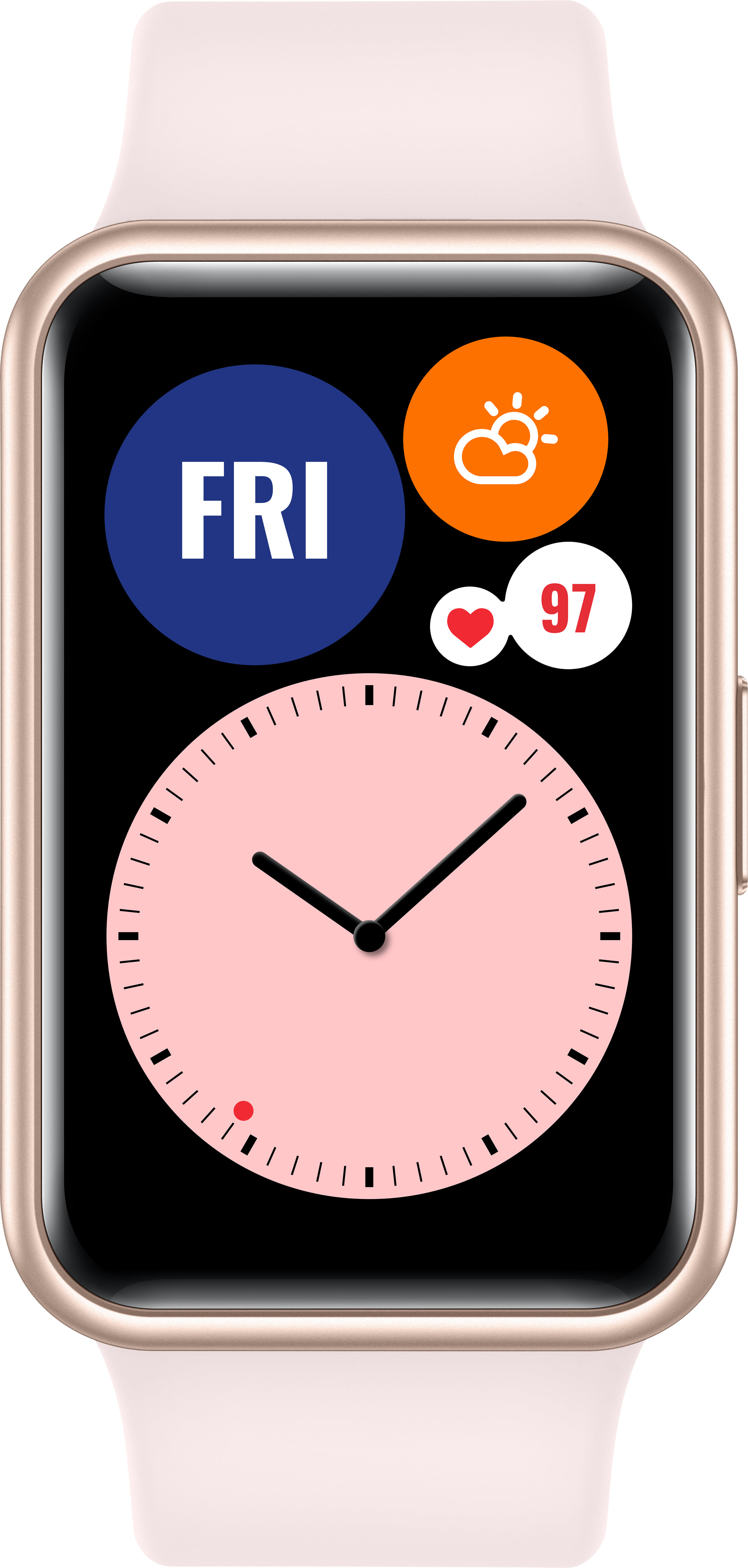 HUAWEI WATCH Fit Sakura Pink Smartwatch Silikon, 80-120 mm, Pink
