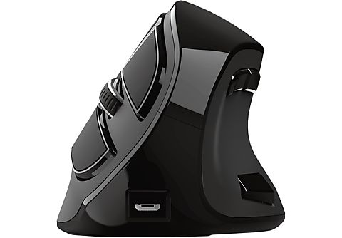 TRUST Voxx Draadloze oplaadbare ergonomische muis - Zwart