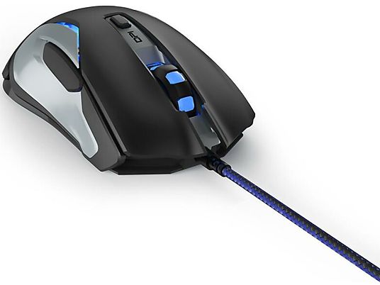 URAGE Reaper 320 - Souris Gaming, Câblé, 10.000 DPI, Noir/Argent